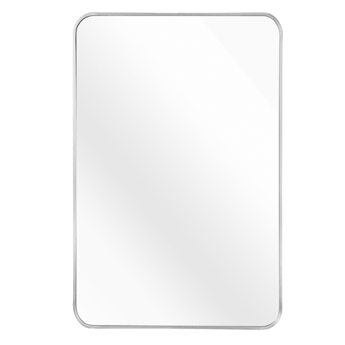Silver 24x36 INCH Metal Rectangle Barhroom mirror