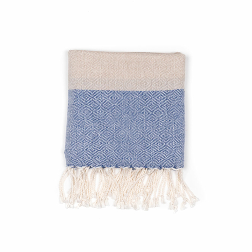 Handwoven Turkish Shawl Zarif | Blue