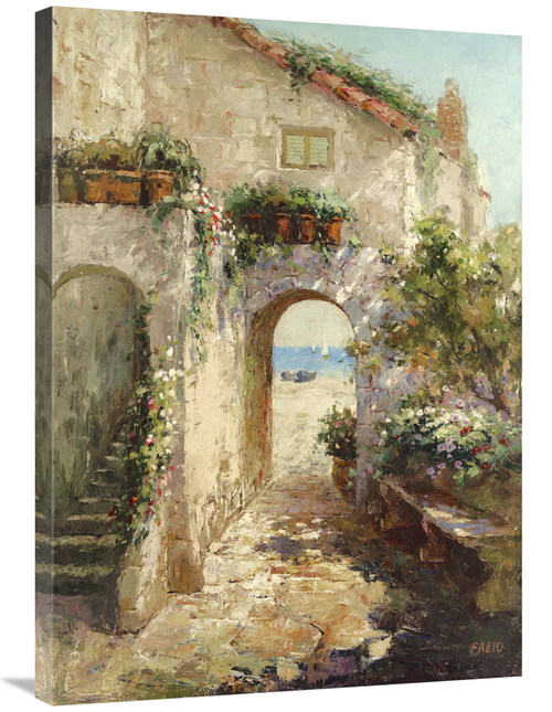 36 in. Bernazza Arch Art Print - Fabio