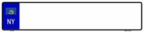 Smart Blonde EP-032 New York Blank Novelty Metal European License Plat