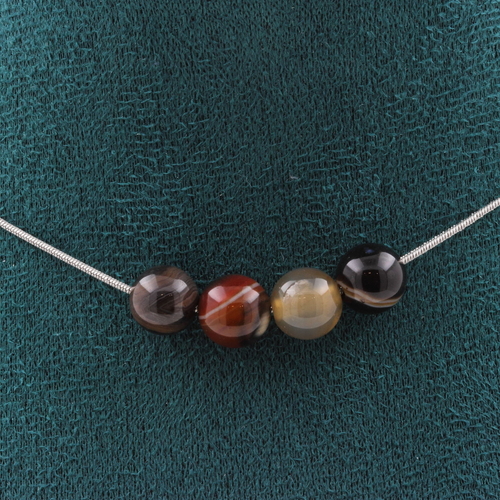 Dream Agate 4 beads 8 mm necklace.