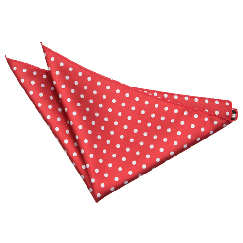 Polka Dot Handkerchief - Dark Red