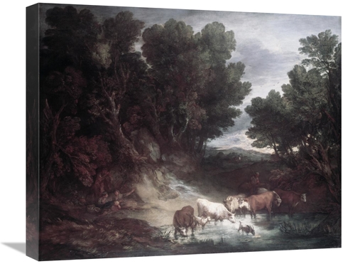 22 in. Watering Place Art Print - Thomas Gainsborough