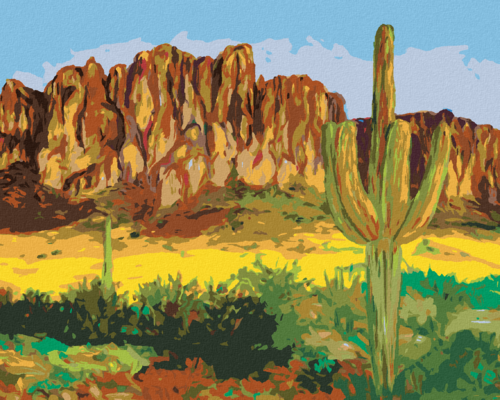 Paint by Numbers - ARIZONA'S DESERT LANDSCAPE