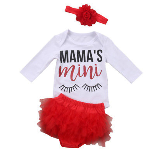 Newborn Baby Girl Cotton Long Sleeve Romper + Tutu