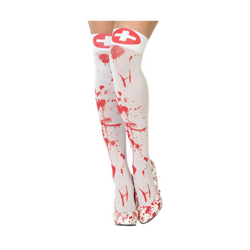 Costume Stockings Blood One size White