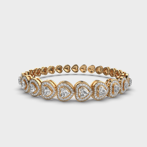 Hearts All The Way Diamond Bracelet