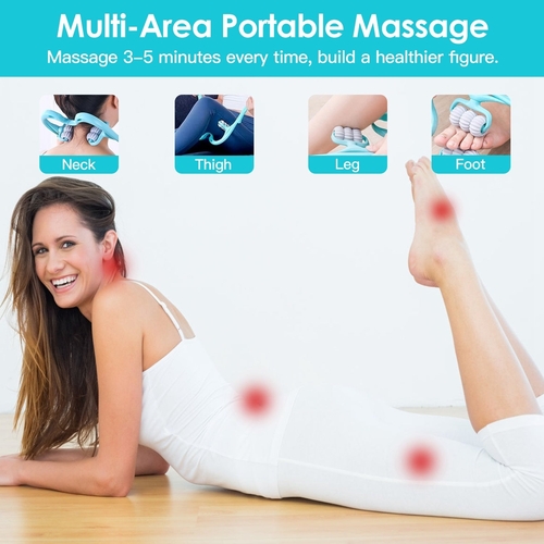 Neck Roller Massager 360º Rotatable Trigger Point Roller Portable