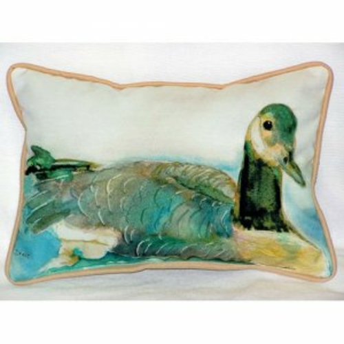 Betsy Drake ZP241 Canada Goose Indoor & Outdoor Throw Pillow, 20 x