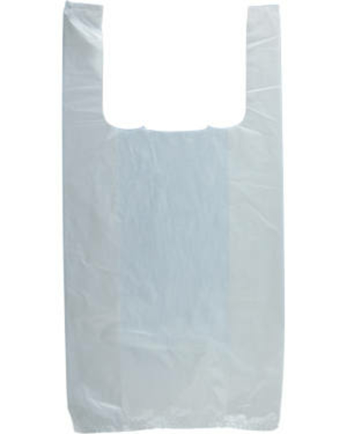 International Plastics MB-T-18HD 10 x 5 x 18 in. Plain White HD Bag - 