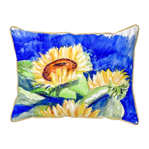 Betsy Drake ZP775 20 x 24 in. Gold Rising Sunflower Extra Large Pillow