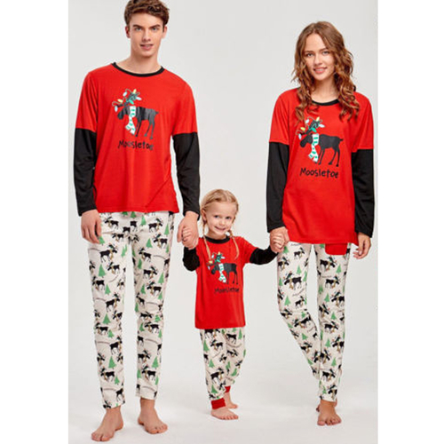 Family Matching Christmas Pajamas Set Men's Women