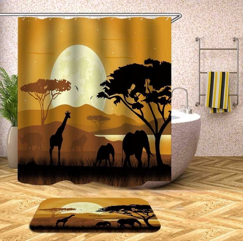 The African View Shower Curtain