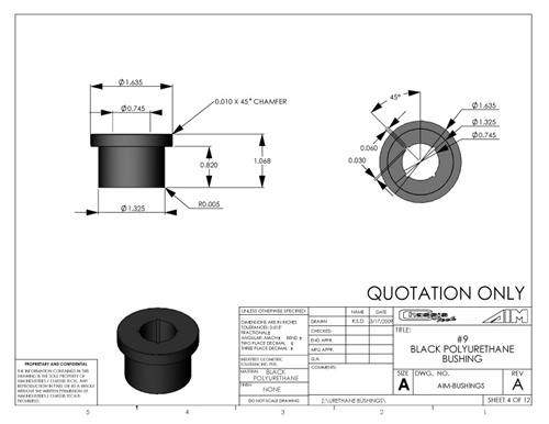 AirBagIt BUSH-09 No. 09 Control Arm Bushing With out Sleeve