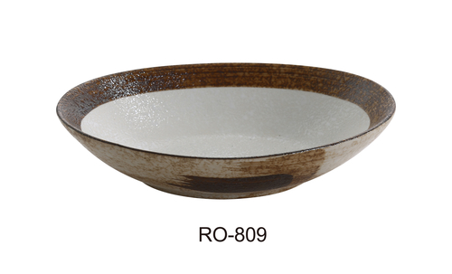 Yanco RO-809 ROCKEYE 9" Oval Bowl 20 OZ
