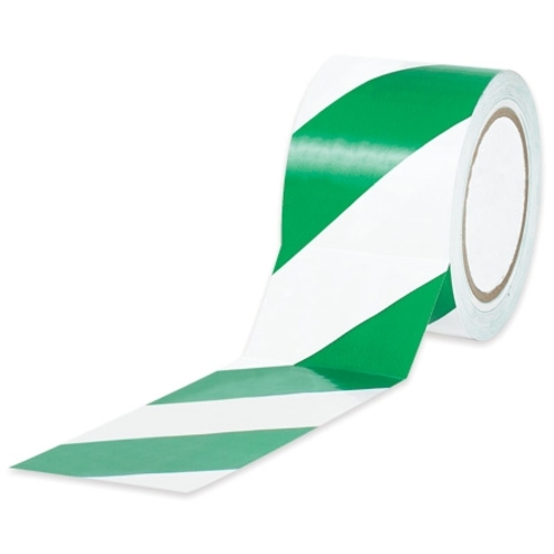 Tape Logic T94363PKGW 4 in. x 36 yards Green & White Striped Vinyl Saf