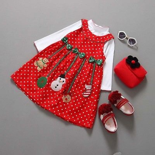 Kids Baby Girl T Shirt Blouse Dress Christmas