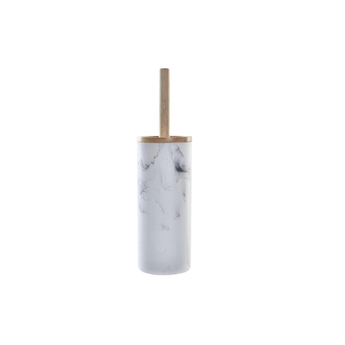 Toilet Brush DKD Home Decor White Natural Metal Resin Natural rubber