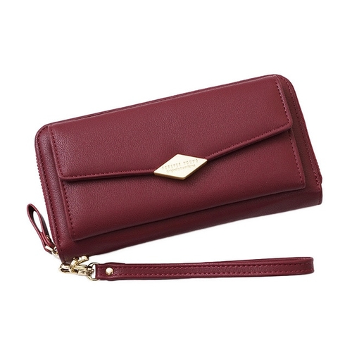 Fashion Women Long Purse Money Bag Ladies Leather