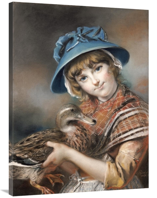 Global Gallery GCS-267216-40-142 40 in. A Market Girl Holding a Mallar