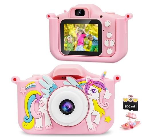 Kids Camera with Camera Case for Kids Aged 4-12 Yrs (COLOR-LIGHT PINK)