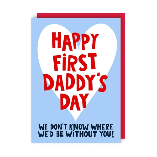 First Daddy's Day Father's Day Card (Pack of 6)