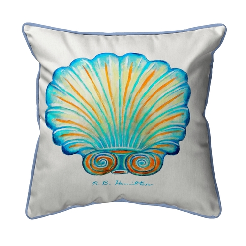 Betsy Drake SN113 Rays Scallop Small Pillow - 12 x 12 in.