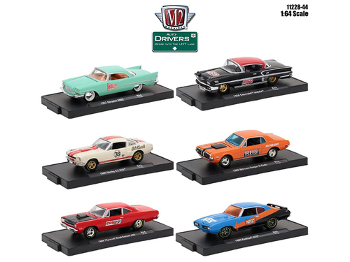 Drivers 6 Cars Set Release 44 In Blister Packs 1/64 Diecast Model Cars