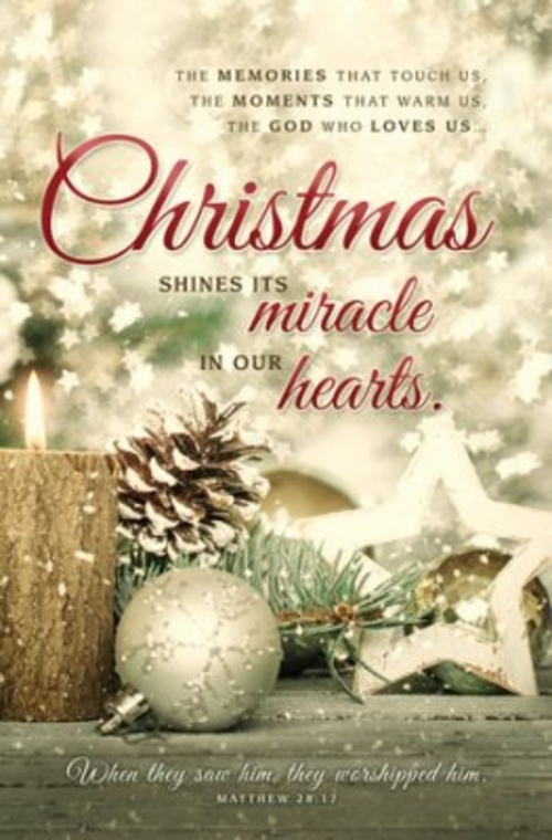 Warner Press 17042X Bulletin Christmas Shines Its Miracle