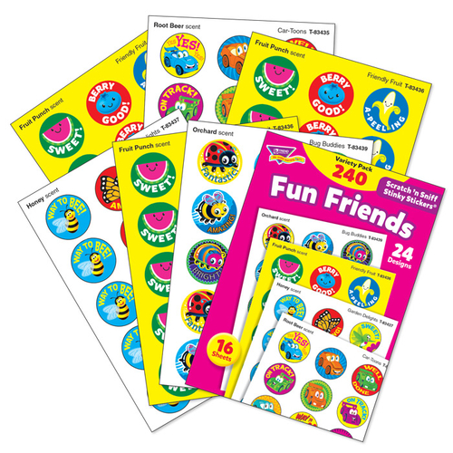 Trend Enterprises T-83917 Stinky Sticker Variety Pack Fun Friend