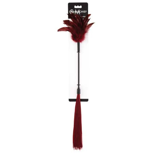 Sportsheets Sex & Mischief Shadow Feather Tickler Dual-Ended Flogger B