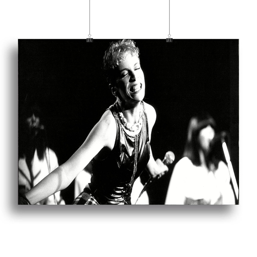 Annie Lennox on stage Canvas Print or Poster
