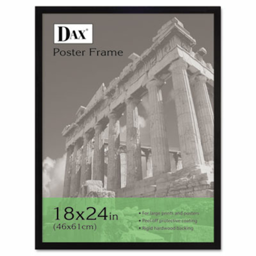 Dax 2860W2X Flat Face Wood Poster Frame with Plexiglas Window  18 x 24