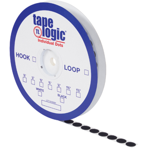 Tape Logic HLT156 0.88 in. Black Hook Individual Tape Dots - Pack of 9