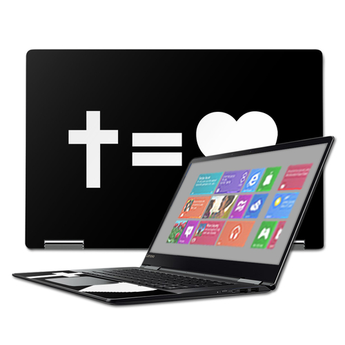 MightySkins LENY71015-Cross Equals Love Skin for Lenovo Yoga 710 15.6 
