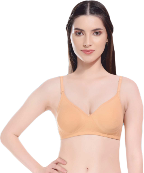 Comfortfit Non-Padded Non-Wired Molded Full Coverage Bra  Beige