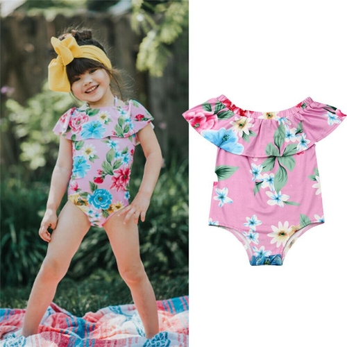 Toddler Baby Girls Clothing Floral Bodysuits