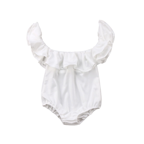 Newborn Baby Girls Ruffle Off Shoulder