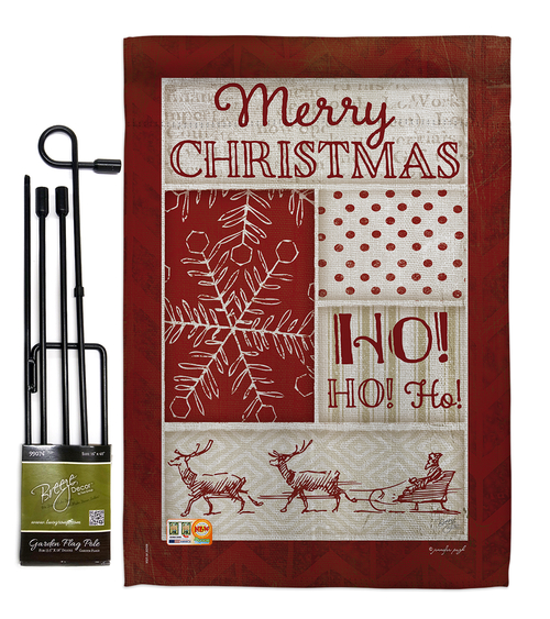 Breeze Decor BD-XM-GS-114171-IP-BO-D-US18-SB 13 x 18.5 in. Ho Red Coll