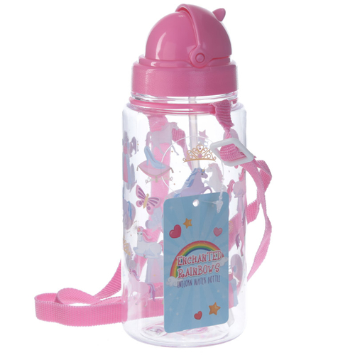 Funky Unicorn Rainbow Design 450ml Chidlrens Water Bottle