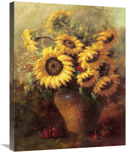 Global Gallery GCS-125960-2228-142 22 x 28 in. Marias Sunflowers Art P