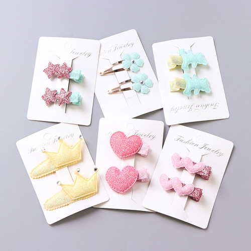 1Pack=2PCS Hot Sale Children New Hair Clips Cute