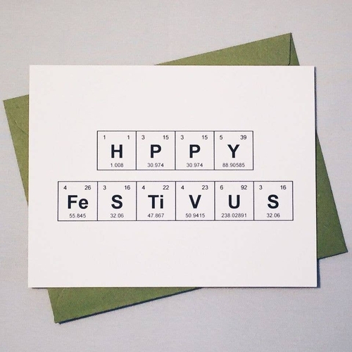 Happy Festivus Sentimental Elements Card 
