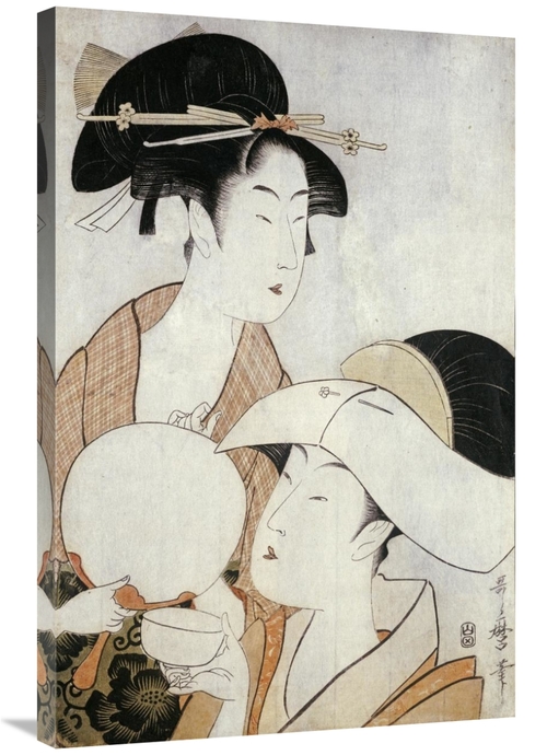 Global Gallery GCS-267470-36-142 36 in. Bust Portrait of Two Women Art