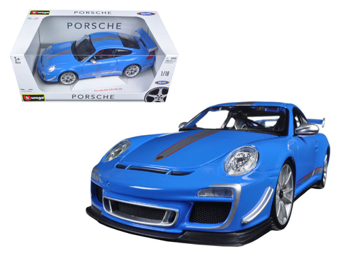 Porsche 911 GT3 RS 4.0 Blue 1/18 Diecast Car Model by Bburago