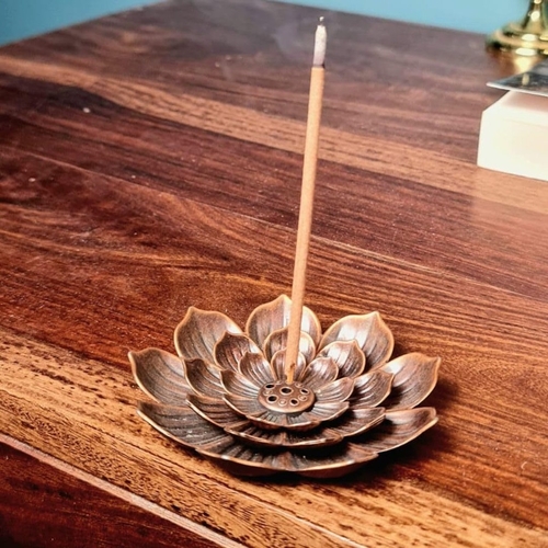 1 Pcs Lotus Flower Design Agarbatti Stand Incense Holder Ash Catcher