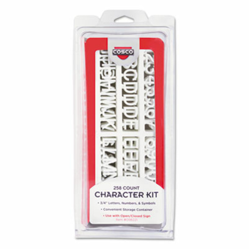 Consolidated Stamp 098233 Character Kit- Letters- Numbers- Symbols- Wh