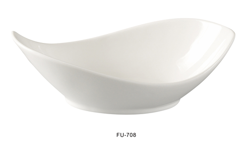 Yanco FU-708 Fuji 8" Boat Shaped Salad Bowl