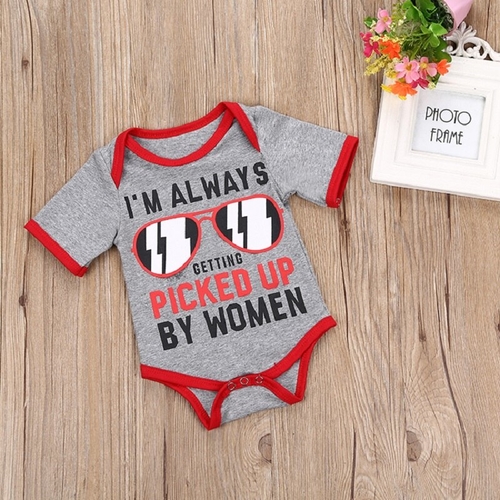 Newborn Infant Baby Boys Girls Glass Bodysuits