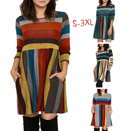  Autumn Winter Plus Size Women Dress